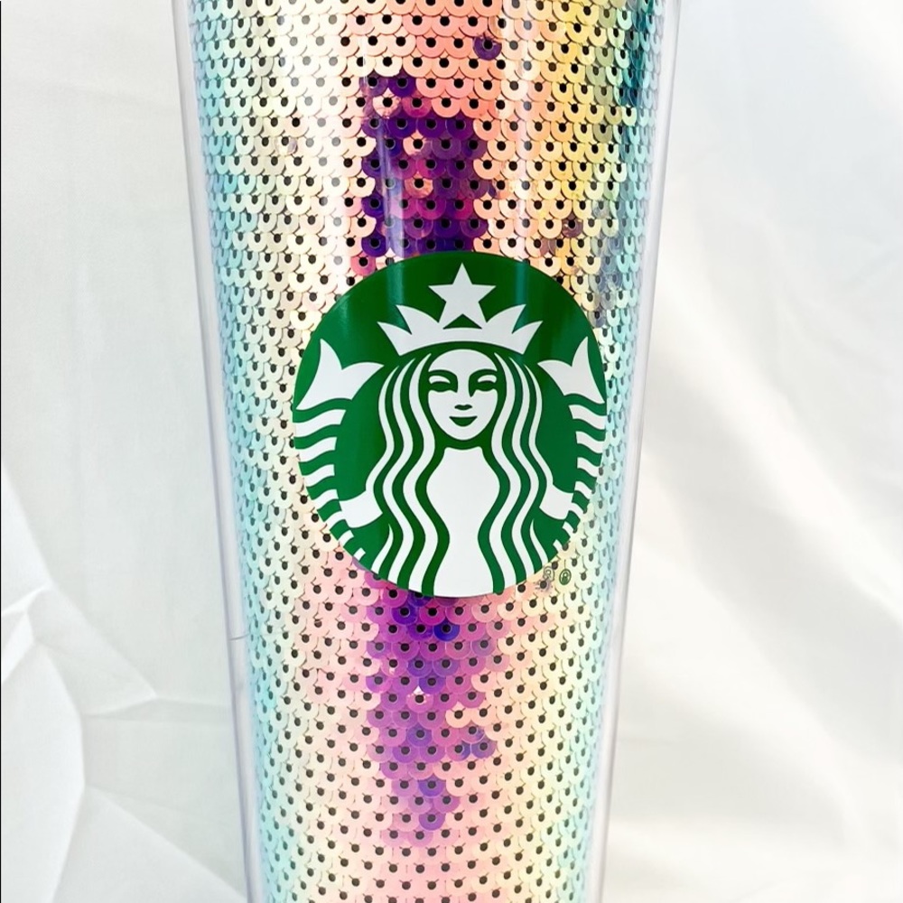 Starbucks Dark Sequins Holiday 2020 Cold Tumbler - Picture 4 of 4